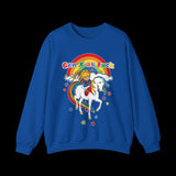 Gen X as Fuck Retro Rainbow Brite Sweatshirt