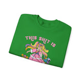 This Shit is Bananas Retro Lady Lovely Locks Sweatshirt