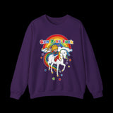 Gen X as Fuck Retro Rainbow Brite Sweatshirt