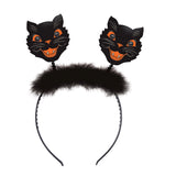 Retro Beistle Halloween Black Cat Bopper Headband