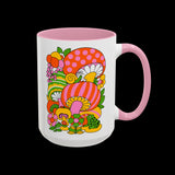 Retro 70s Mod Mushroom Mug