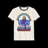 Fuck Off Like Totally Retro Ringer Skeletor T-Shirt