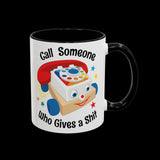 Call Someone Who Gives a Shit Funny Retro Mug