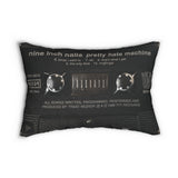 Cool Retro NIN Pretty Hate Machine Cassette Tape Throw Pillow