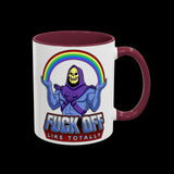 Fuck Off Like Totally Retro Skeletor Mug