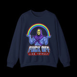 Fuck Off Like Totally Retro Skeletor Sweatshirt