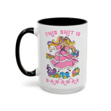 This Shit is Bananas Lady Lovely Locks Cute Retro Mug