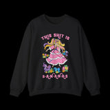 This Shit is Bananas Retro Lady Lovely Locks Sweatshirt