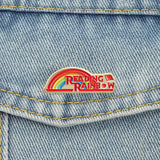 Reading Rainbow Lapel Pin