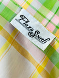 Cute Vintage 70s Plaid Shirtdress