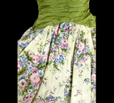 Vintage Formal Floral 1950's Dress