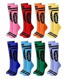 Retro Crayon Socks