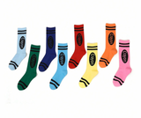 Retro Crayon Socks