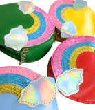 Retro Rainbow Zipper Pouches