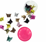 Retro 90s Metallic Butterfly Hair Clips