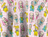 Retro Rubber Face Toys Cotton Skater Dress