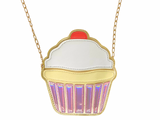 Iridescent Vegan Leather Cupcake Purse