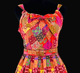 Cute Cotton Patchwork Vintage 50's Dress