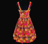 Cute Cotton Patchwork Vintage 50's Dress
