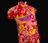 Psychedelic 60s Girl's Vintage Dress
