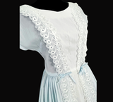 Vintage 50s Pale Blue Cotton Dress