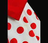 Vintage 80s Ruffled Red Polka Dot Dress