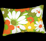 Retro Flower Power Pillow