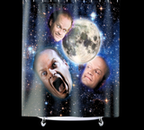 Three Frasier Moon Shower Curtain