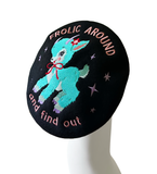 Frolic Around and Find Out Embroidered Wool Beret