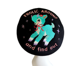 Frolic Around and Find Out Embroidered Wool Beret