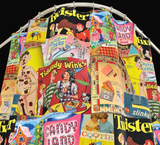Fun Vintage Games Shower Curtain