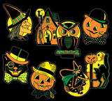 Classic Retro Halloween Cutout Decorations
