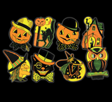 Classic Retro Halloween Cutout Decorations