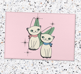 Retro Holt Howard Kitty Cats Kitchen Rug Floor Mat