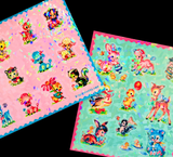 Cute Kitschy Baby Animals Sparkly Sticker Sheets