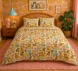 Cute Kitschy Baby Animals Cotton Duvet & Pillow Shams