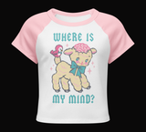 Where is My Mind? - Cute Retro Women’s Raglan Baby Tee