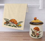 Merry Mushroom Cotton Tea Towel