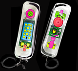 Clear Retro Telephone Zipper Pencil Pouch