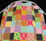 Kitschy Patchwork Quilt Shower Curtain