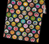 Retro 80's Scratch 'n Sniff Stickers Cotton Tea Towel