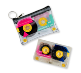 Retro Clear Cassette Tape Coin Pouch