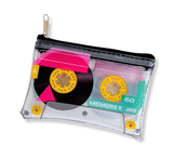 Retro Clear Cassette Tape Coin Pouch