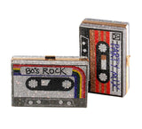 Retro Rhinestone Mix Tape Purse