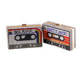 Retro Rhinestone Mix Tape Purse