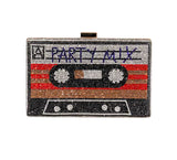 Retro Rhinestone Mix Tape Purse