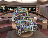 Star Trek TNG Tarot Card Plush Throw Blanket