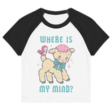 Where is My Mind? - Cute Retro Women’s Raglan Baby Tee
