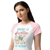 Where is My Mind? - Cute Retro Women’s Raglan Baby Tee